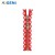 Import 5# Custom Fashion Decorative lace tape Metal zipper with Set auger adorn article pull Zipper Puller slider For Woman Clothing from China