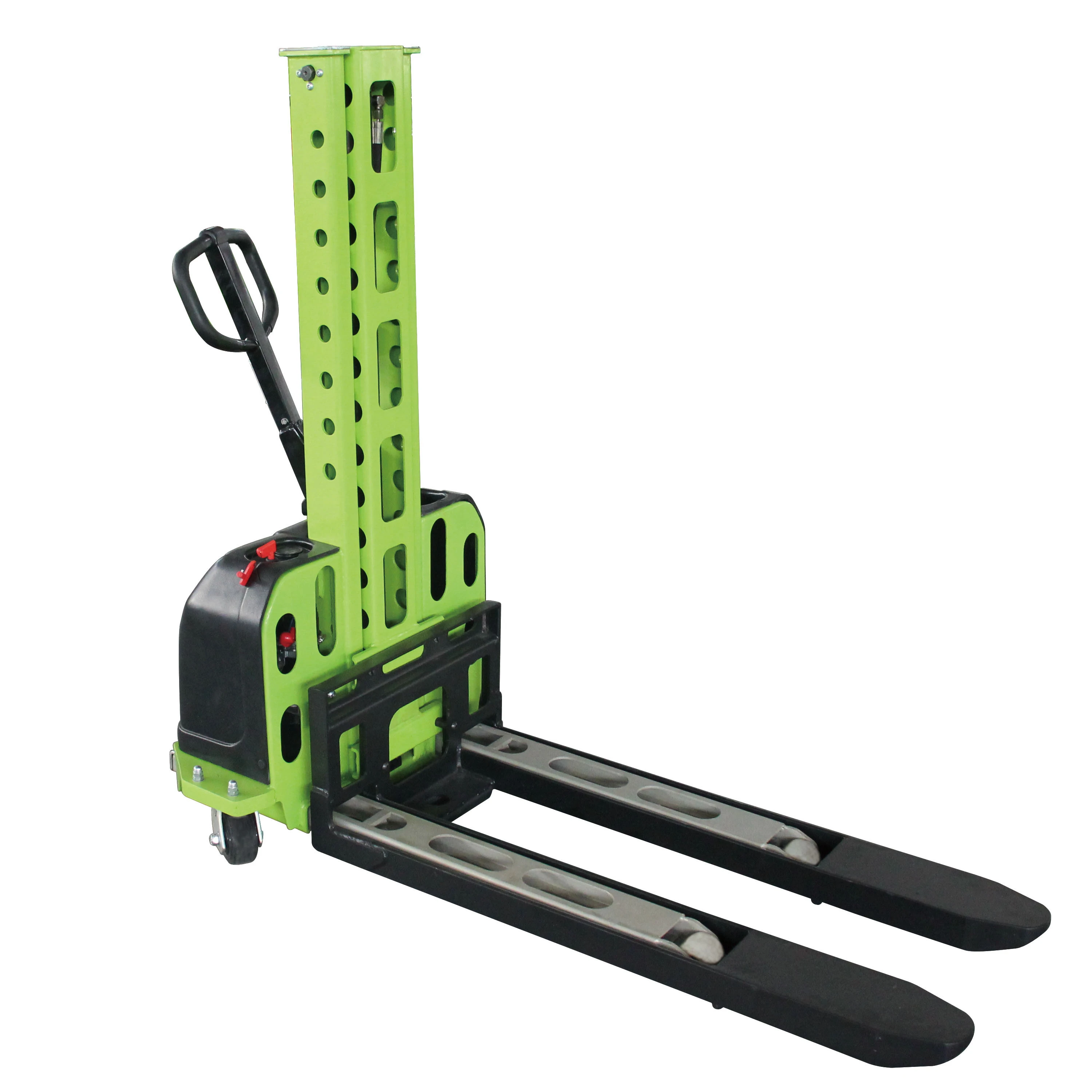500Kg Self Load electric pallet jack stacker Lifting up 800mm to 1300mm