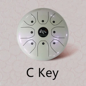 5.5 inch C Key 8 tone mini Steel Tongue Drum natural musical note hang drum handpan for children adult Percussion Instruments
