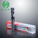 55HRC Hot Sale  4Flute Helix  Variable Sharp End Mill Solid Carbide Milling Cutter