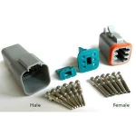 6 Pin sealed connector AMP DT with terminals