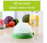60 Second Salad Cutter Bowl Kitchen Gadget Vegetable Fruits Slicer Chopper Washer And Cutter Quick Salad Maker Kitchen tool