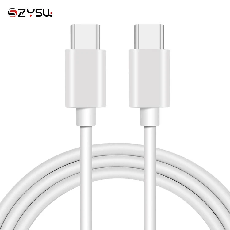 60W  Fast Charging USB-C to USB-C  USB Type-C to Type-C  USB 3.1 Gen 1 C to C Cable  Tipo C Kable