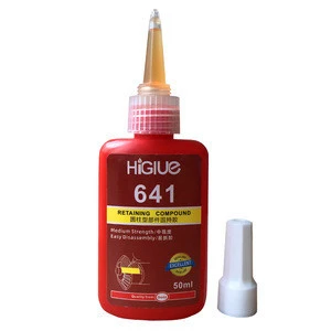 641 Retaining Compound High Strength Oil Resistant Easy Disassembly Cylindrical Holding Glue 50ml Bottle