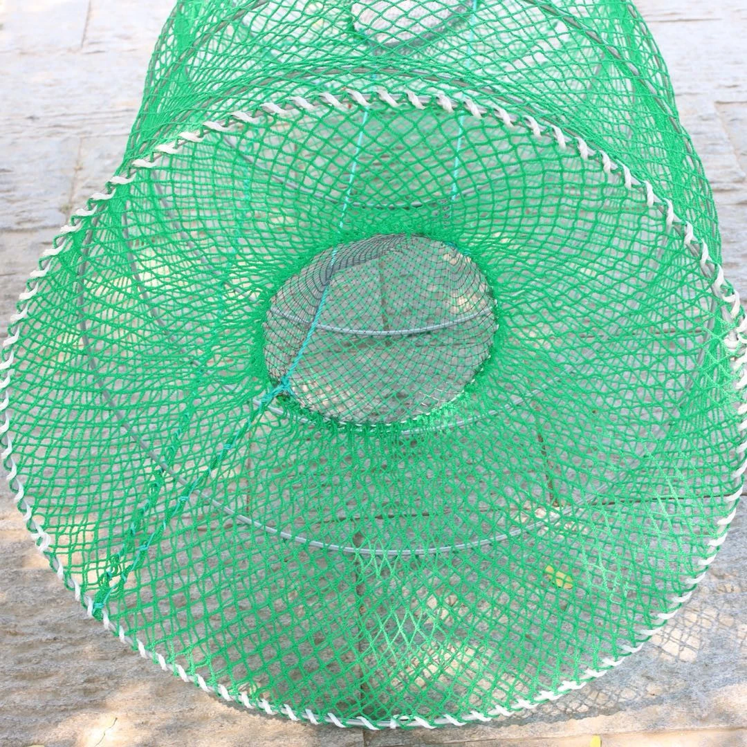 75*160cm Galvanized steel wire lobster trap fish traps spring cage
