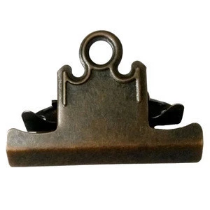 78mm rusted reddish bronze age clips bulldog clip metal butterfly clipboard clip for restaurant menus