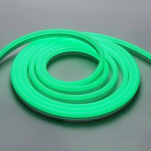 7x14mm Silicone tube cover waterproof ip67 DC24V rgb led neon flex strip