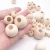 Import 8-50MM Big Hole Wooden Beads Natural Round wood beads for jewelry making DIY Bracelet Bead Accessories Loose Ball Beads from China