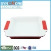 8 inch 9inch 0.6MM Carbon Steel Square Bakeware,Tray Baking, Cake Pan with Silicone Handle