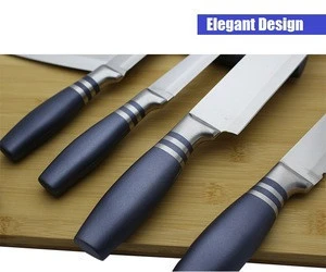 8 Piece Super Sharp Kitchen Knife Set with Acrylic Standing block
