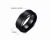 Import 8mm  Black brushed and bevelved edges Tungsten Carbide  Ring Wedding Band ring from China
