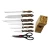 Import 8PCS Professional Stainless Steel Kitchen Knife Block Set With Outer Coating from China