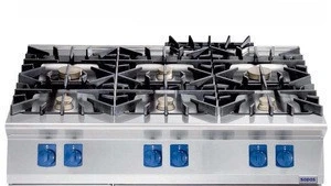 900 series 6 burner commercial gas stove