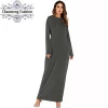 9099# New design cotton long dress inner wear fashion good quality long sleeve women clothing dresses