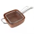 Import 9.5Inch Aluminum Non-Stick Home Cooking Square Copper Fry Pan With Ceramic Coating from China