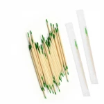 A Grade 1.8mm 2.0mm Fruit Dessert Meat Disposable Cello Wrap Mint Bamboo Toothpicks