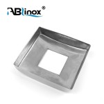 ABLinox stainless steel handrail fittings Railing base plate cover for square pipe