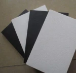 Acoustic ceiling tile 600x600 A1 fireproof acoustic ceiling panel black fiberglass ceiling board for cinema