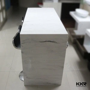 Acrylic solid surface composite marble top dining bar table