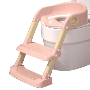 Adjustable Baby Toddler Kid Potty Toilet Trainer Seat with Step Stool Ladder