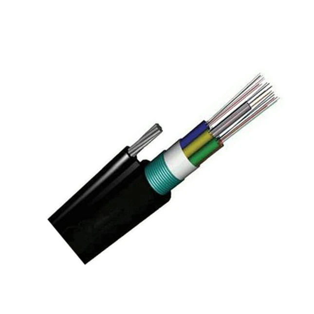 Aerial GYTC8S Figure 8 communication cables 12 24 48 96 core single mode fiber optic cable