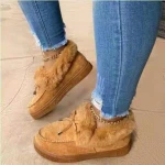 Affordable Wholesale 2020 Winter Women Faux Fur Snow Ankle Boots Lady Girls Moccasins Outwear Thermal Loafer Shoes Plush Lining