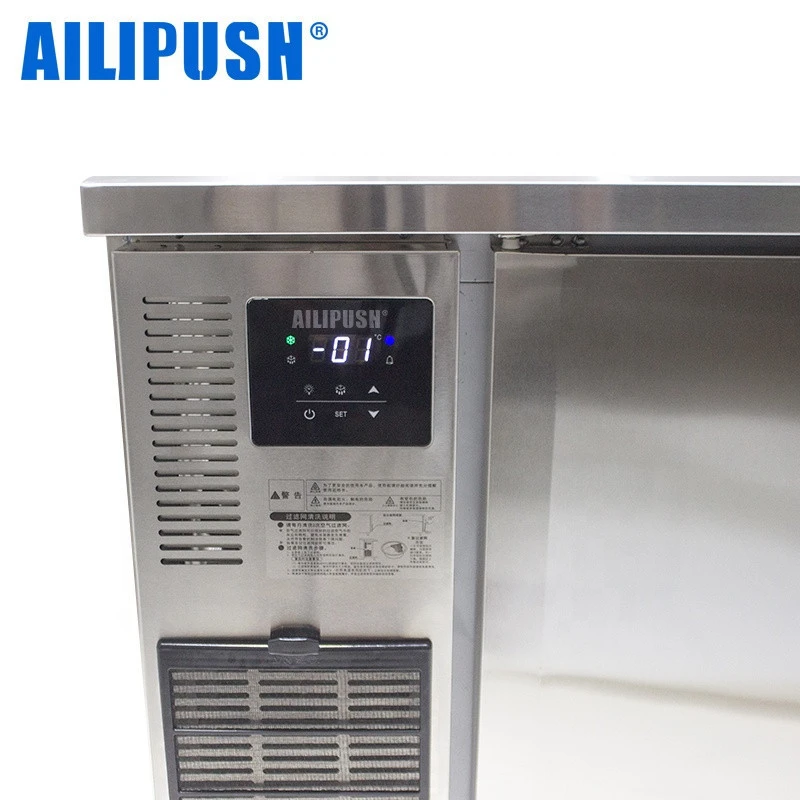 AILIPUSH 1.8m 3 doors -5~10 celsius counter chiller hotel restaurant equipment