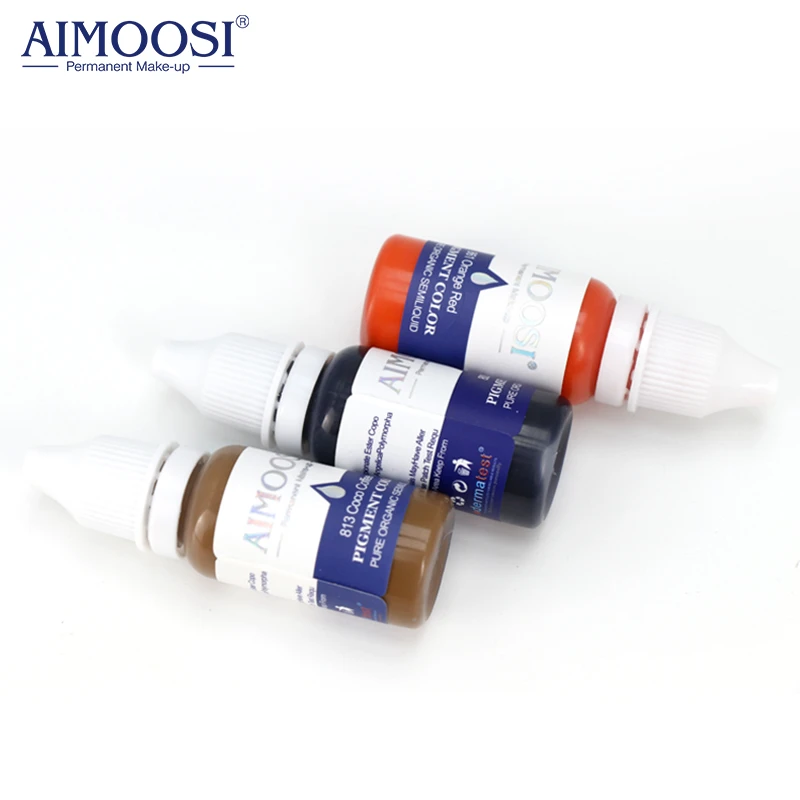 Aimoosi Organic Permanent Makeup Microblading Pigment Tattoo Ink Pigment for Cosmetics