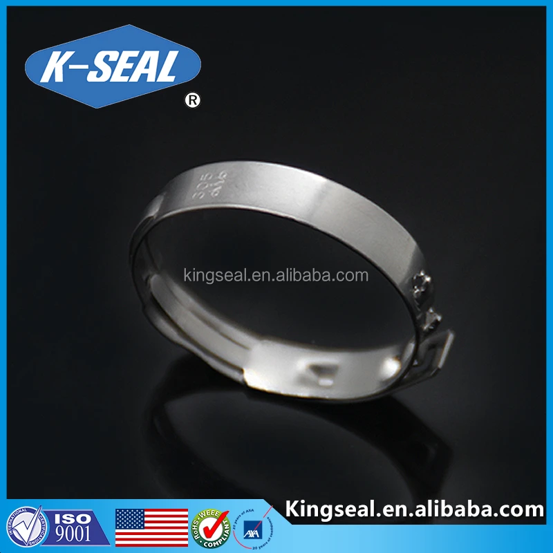 All Sizes Stainless Steel Single Ear Hose Clamps /hose Clips from King