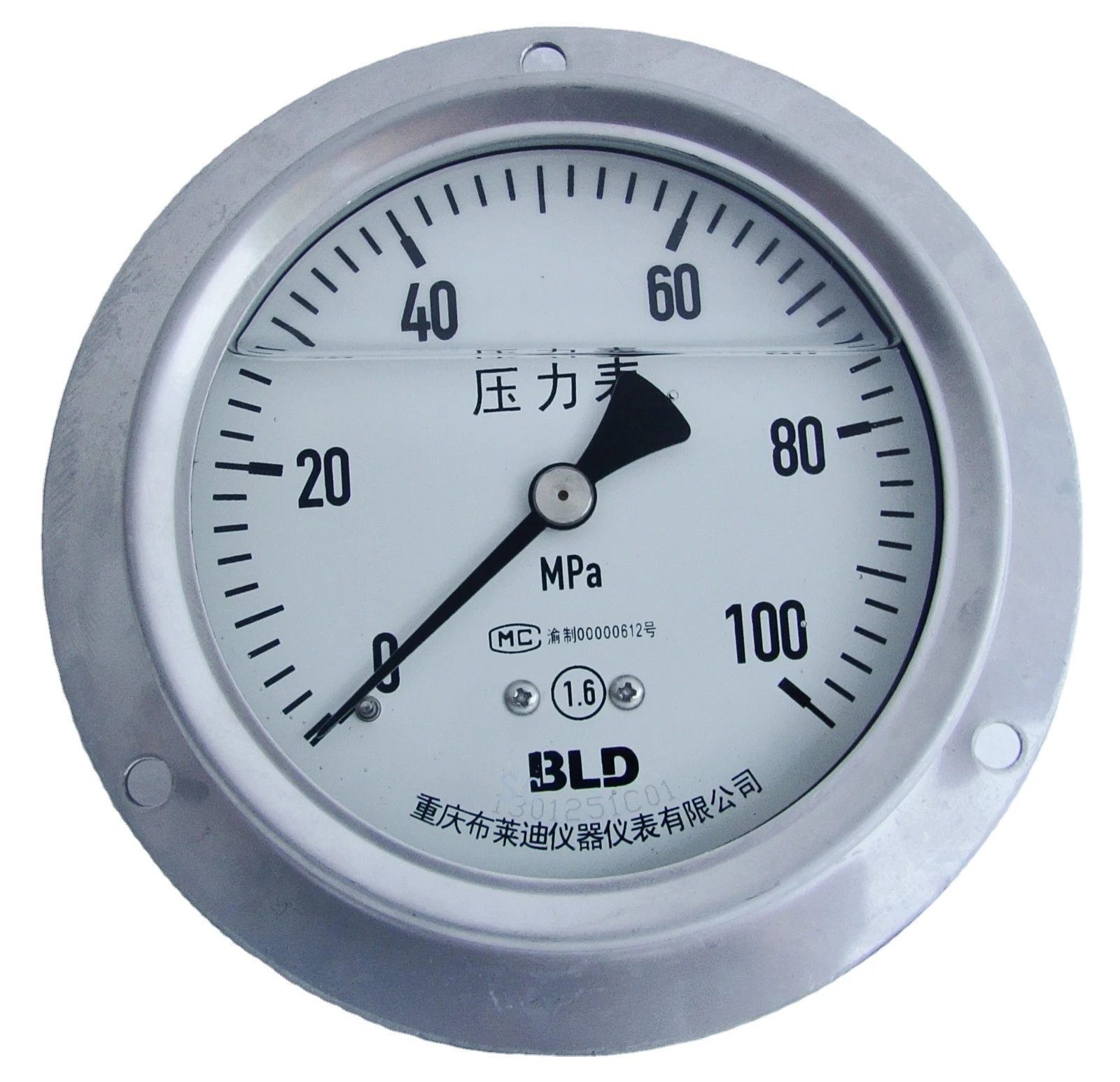 All stainless steel seismic pressure gauge YTHN-250