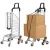 Import Aluminium alloy 3 wheels stair climbing foldable carts folding shopping trolley from China