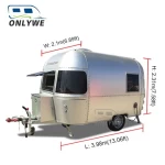 Aluminum Small Off Road Caravan Trailer Camper RV Travel Trailer caravans and motorhomes