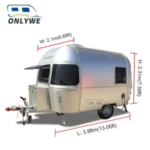Aluminum Small Off Road Caravan Trailer Camper RV Travel Trailer caravans and motorhomes