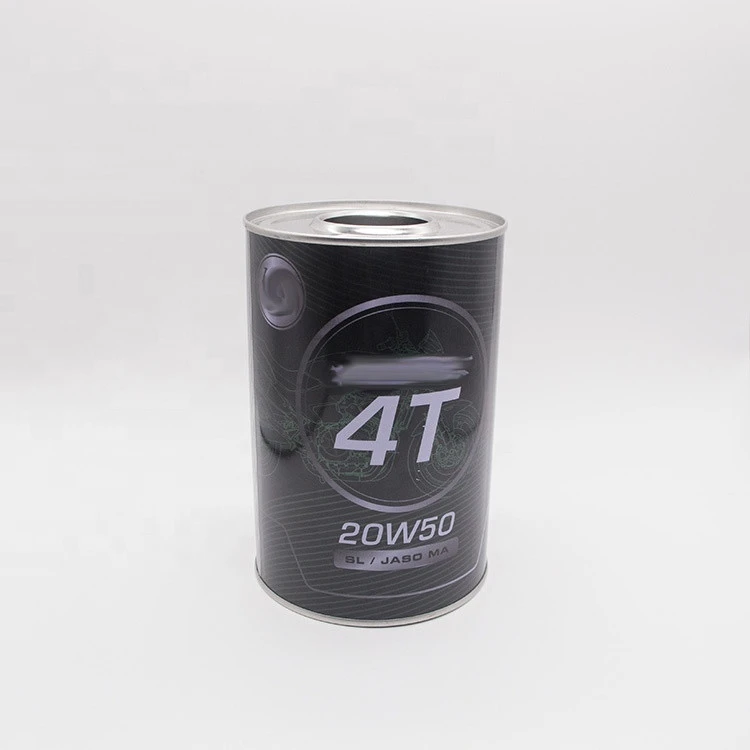 aluminum tin can 1 liter,round empty tinplate engine oil tin can
