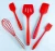 Import Amazon Hot Sale Heat Resistant Food Silicone Cooking Spatula Set 5 PCS Kitchen Utensils from China