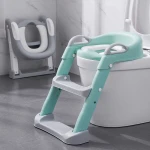 Amazon hotsale Baby Potty Training Seat Childrens Potty Toilet Seat Adjustable Ladder Toilet Training Folding Seat