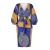 Amazon supplier African design hot style women v-neck lantern sleeve waist dress narrow waist cardigan dresses