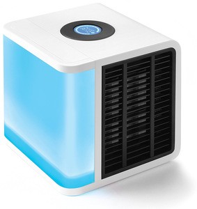 Amazon supplier USB 7 color cool moist mini Air Conditioner desktop water cooler fan 3 speed Air Cooler home office humidifier