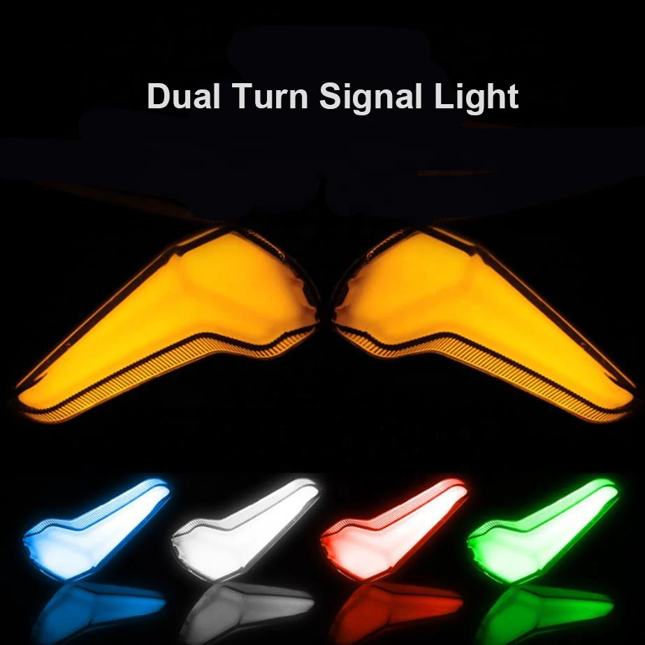Angel Wing Design 12V Motorcycle Dual-mode Passing Light Brake LED Light Turn Signal LED Light