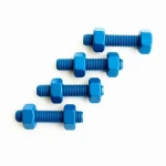 ANSI ASME B 18.31.1M carbon steel blue PTFE coated stud bolt