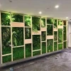 artificial ornamental vertical grass plant for home decorative boxwood panel