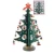 Import artificial wooden Christmas Tree stand rotating tabletop display from China