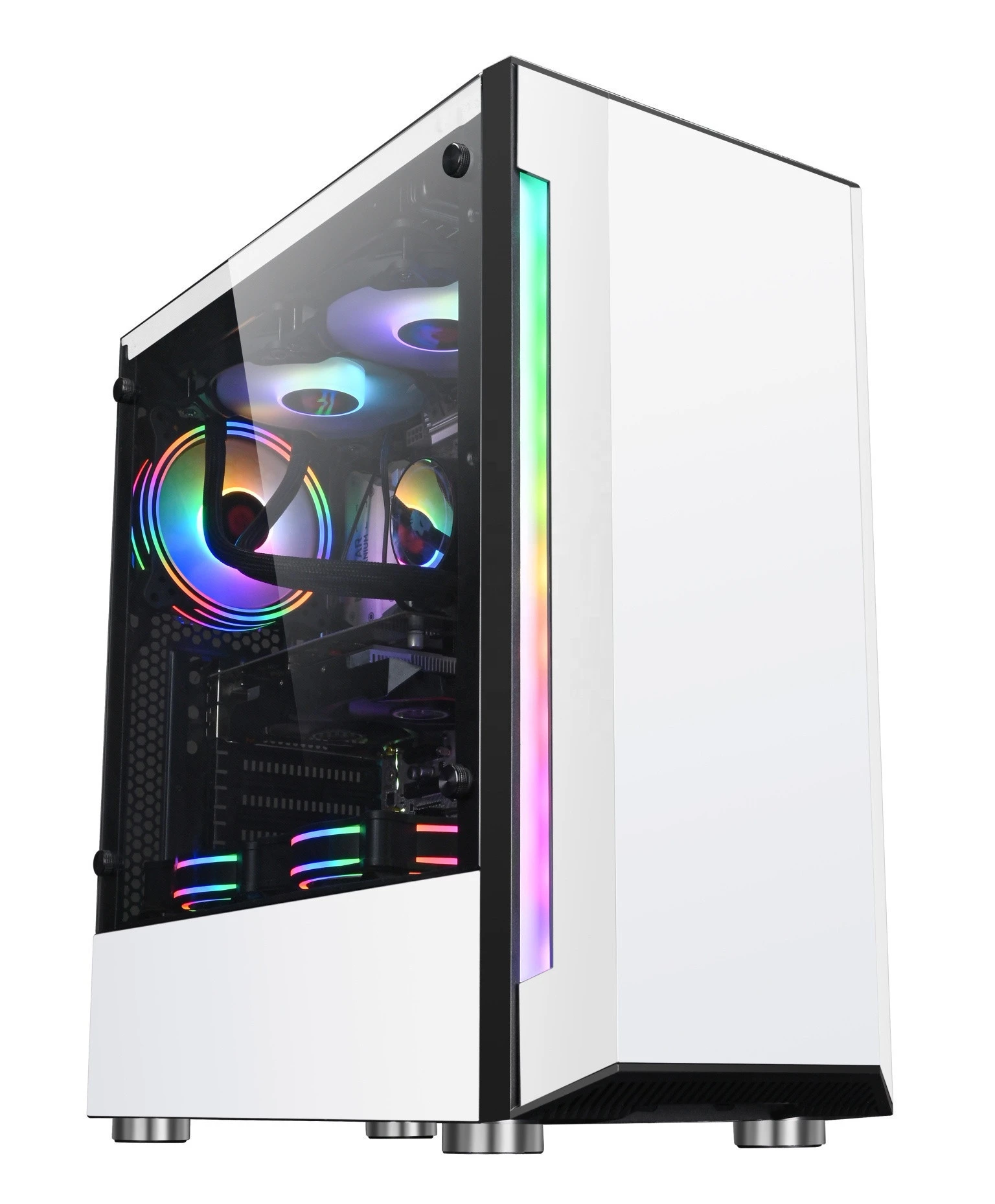 ATX PC full tower tempered glass Gaming computer case with best quality and Factory price