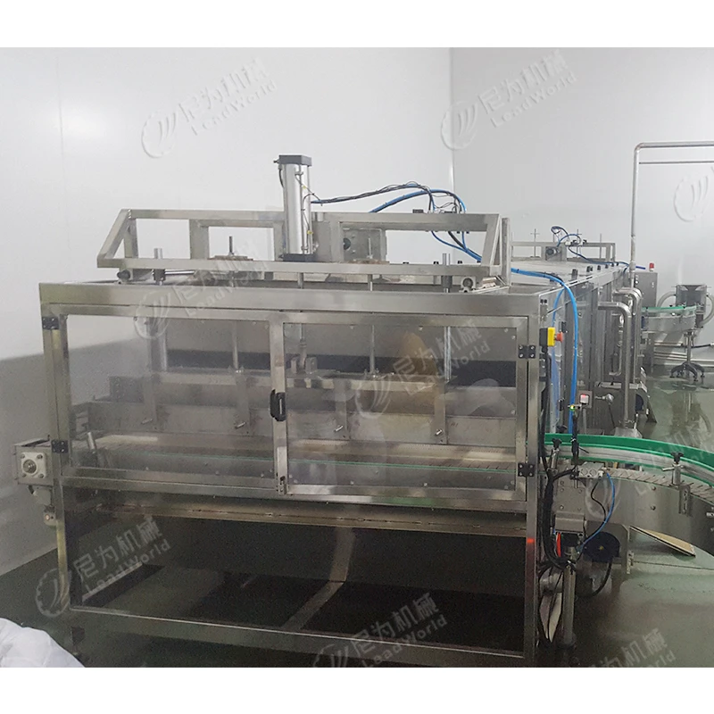 Automatic butter or hoisin sauce filling and capping machine