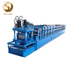 Automatic production line C/Z/U shape steel purline channel metal profile roll forming machine