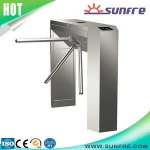 Automatic Tourniquets And Barrier Gate Waist Height Biometric Fingerprint Speed Turnstile