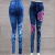 Import Autumn comb cotton fake jeans wholesale leggings from China