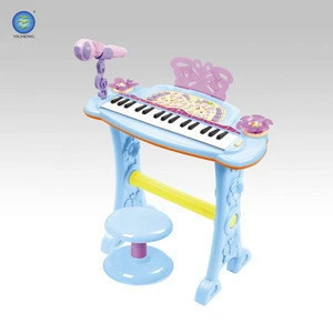 Baby musical instrument toy keyboard electronic organ with microphone