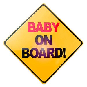 Baby on board reflective sticker