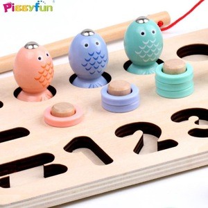 Baby Toddler Kids Intelligent Teaching Jigsaw Puzzle Montessori Wooden Educational Toys